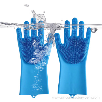 Silicone Gloves Cleaning Kitchen Dishwashing Gloves